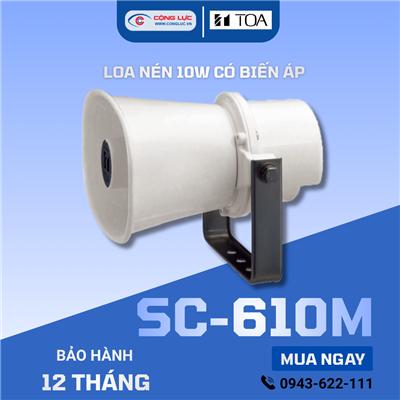 Loa nén phản xạ vành chữ nhật 10W TOA SC-610M
